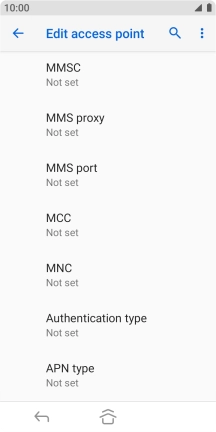 Press MMS proxy. Press MMS proxy.