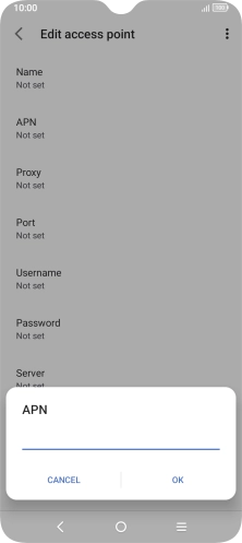 Key in everywhere and press OK. Key in everywhere and press OK.