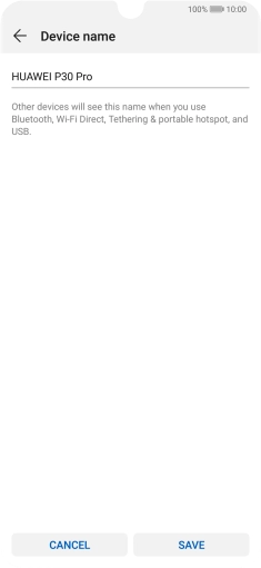 Key in the required Wi-Fi hotspot name and press SAVE. Key in the required Wi-Fi hotspot name and press SAVE.
