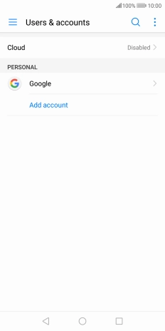 Press Add account. Press Add account.