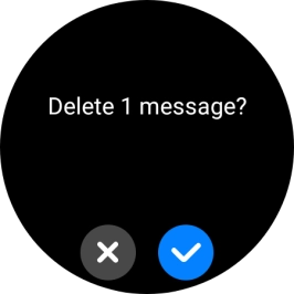 Press the confirm icon. Press the confirm icon.