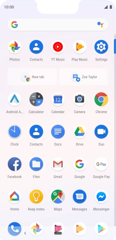 Press Gmail. Press Gmail.