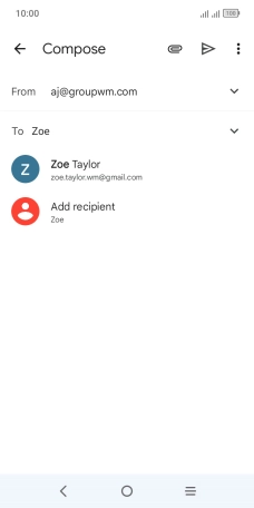 Press the required contact. Press the required contact.