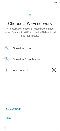 Press the required Wi-Fi network. Press the required Wi-Fi network.
