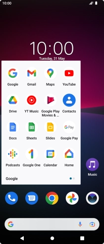 Press Gmail. Press Gmail.