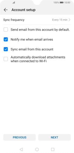 Press Sync frequency. Press Sync frequency.