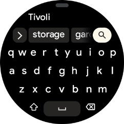 Key in the required destination and press the search icon. Key in the required destination and press the search icon.
