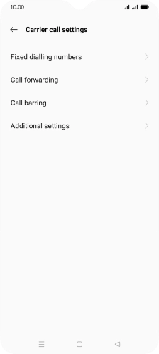 Press Fixed dialling numbers. Press Fixed dialling numbers.