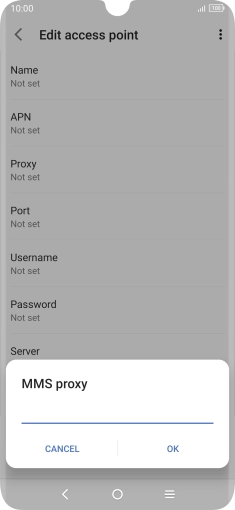 Key in 149.254.201.135 and press OK. Key in 149.254.201.135 and press OK.