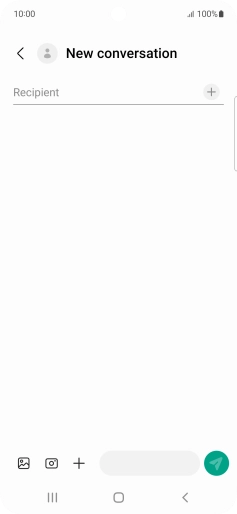 Press the search field and key in the first letters of the recipient's name. Press the search field and key in the first letters of the recipient's name.