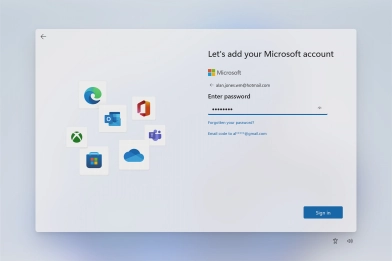 Key in the password for your Microsoft account and click Sign in. Key in the password for your Microsoft account and click Sign in.