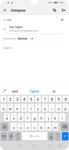 Press the required contact. Press the required contact.