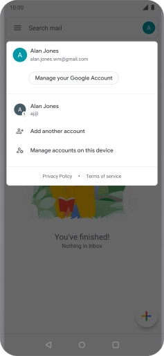 Press the required user. Press the required user.