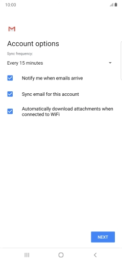 If this screen is displayed, you email account has been recognised and set up automatically. Follow the instructions on the screen to key in more information and finish setting up your phone. If this screen is displayed, you email account has been recognised and set up automatically. Follow the instructions on the screen to key in more information and finish setting up your phone.