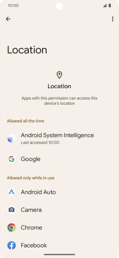 Press the required app. Press the required app.
