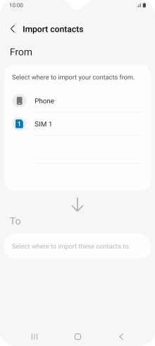 Press the name of the SIM. Press the name of the SIM.