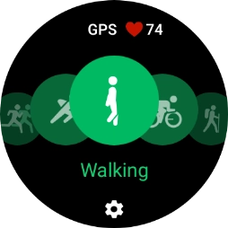 Press the settings icon. Press the settings icon.