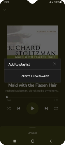 Press CREATE A NEW PLAYLIST. Press CREATE A NEW PLAYLIST.
