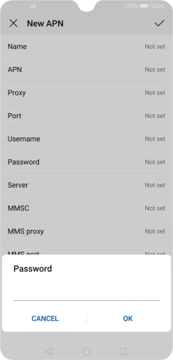 Key in secure and press OK. Key in secure and press OK.