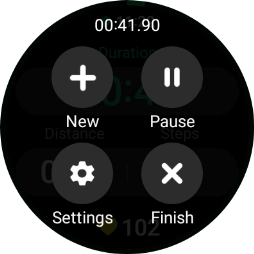 Press Pause to pause activity. Press Pause to pause activity.