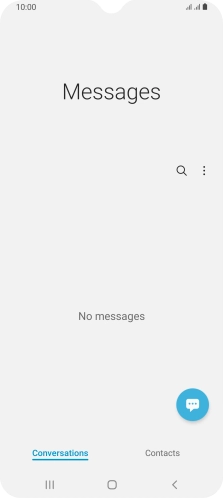 Press the new message icon. Press the new message icon.