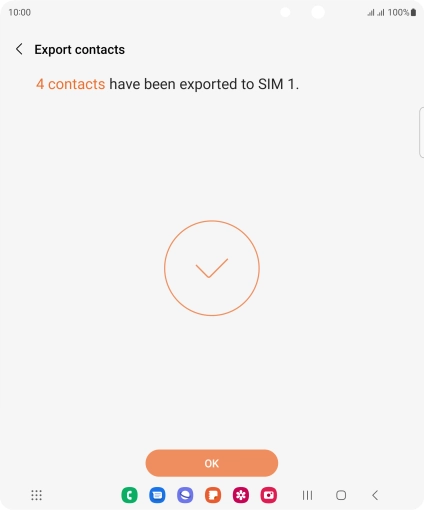 Press OK. Press OK.