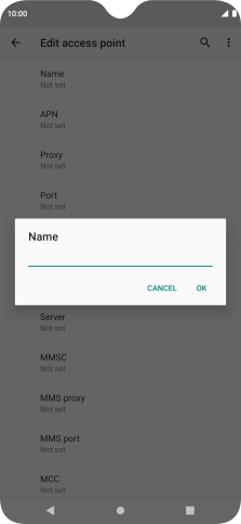 Key in EE MMS and press OK. Key in EE MMS and press OK.