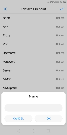 Key in EE MMS and press OK.