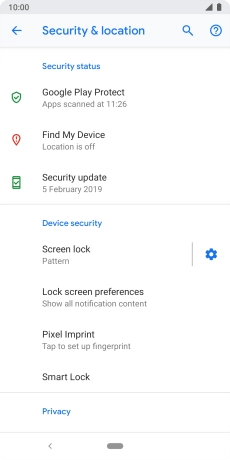 Press Screen lock and key in the current phone lock code. Press Screen lock and key in the current phone lock code.