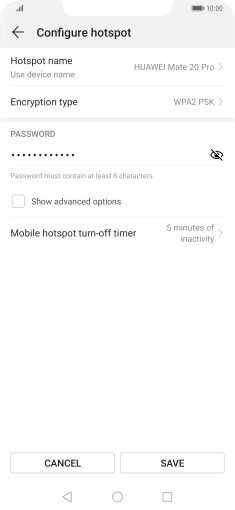 Press Hotspot name. Press Hotspot name.