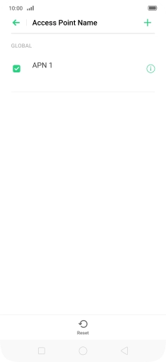 Press the add data connection icon. Press the add data connection icon.