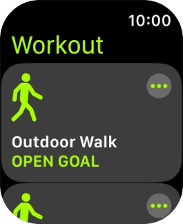 Press the required training activity to start it. Press the required training activity to start it.