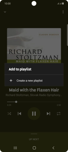 Press Create a new playlist. Press Create a new playlist.