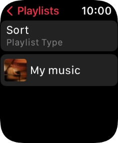 Press the required playlist. Press the required playlist.