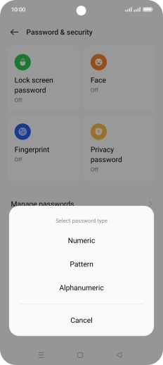 Press the required phone lock code and follow the instructions on the screen to create an additional phone lock code. Press the required phone lock code and follow the instructions on the screen to create an additional phone lock code.
