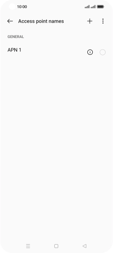 Press the new data connection icon. Press the new data connection icon.
