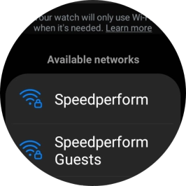 Press the required Wi-Fi network. Press the required Wi-Fi network.