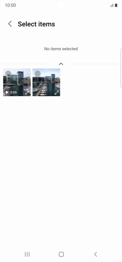 Press the required picture. Press the required picture.