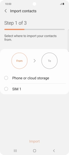Press the name of the SIM. Press the name of the SIM.
