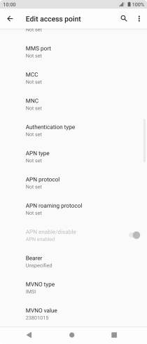 Press MMS port. Press MMS port.