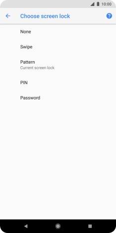 Press None and follow the instructions on the screen to turn off use of phone lock code. Press None and follow the instructions on the screen to turn off use of phone lock code.
