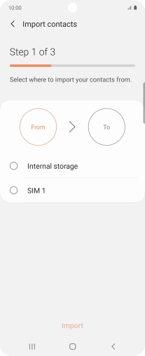 Press the name of the SIM. Press the name of the SIM.