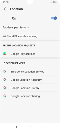 Press App-level permissions. Press App-level permissions.