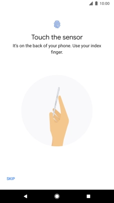 Follow the instructions on the screen to add your fingerprint.