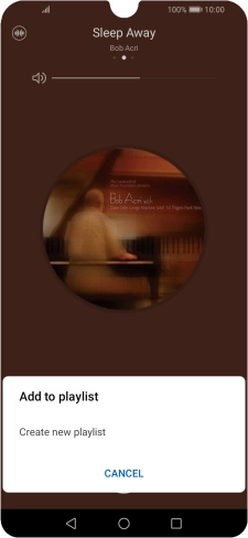 Press Create new playlist. Press Create new playlist.