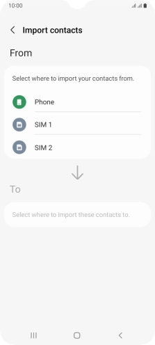 Press the name of the SIM. Press the name of the SIM.