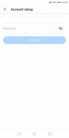 Press Password and key in the password for your email account. Press Password and key in the password for your email account.
