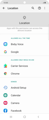 Press the required app. Press the required app.