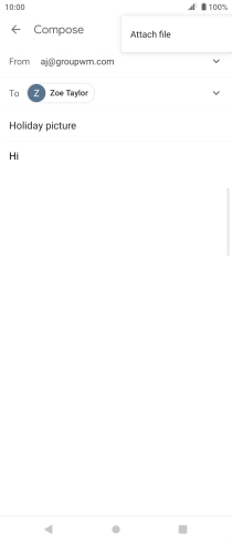 Press Attach file and go to the required folder. Press Attach file and go to the required folder.