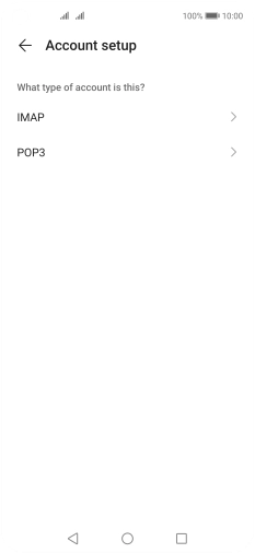 Press IMAP. Press IMAP.